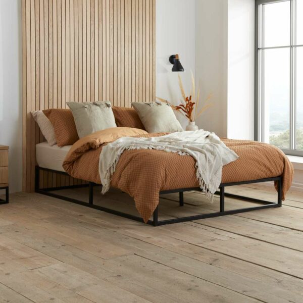 Soho Metal Platform Double Bed Black