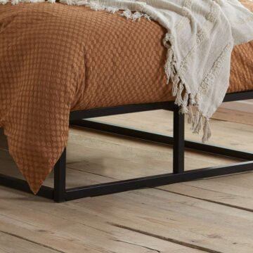 Soho Metal Platform Single Bed Black