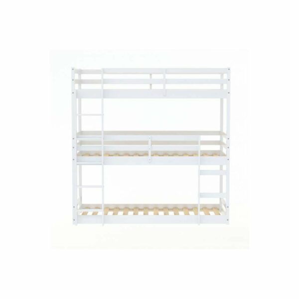 Tressa Triple Bunk Bed White | Assembly Required
