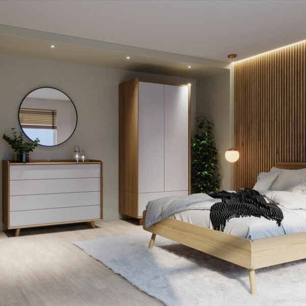 Woodside Oak Double Wardrobe | Assembly Required