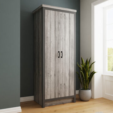 Fenway Grey 2 Door Wardrobe
