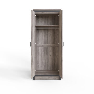 Fenway Grey 2 Door Wardrobe
