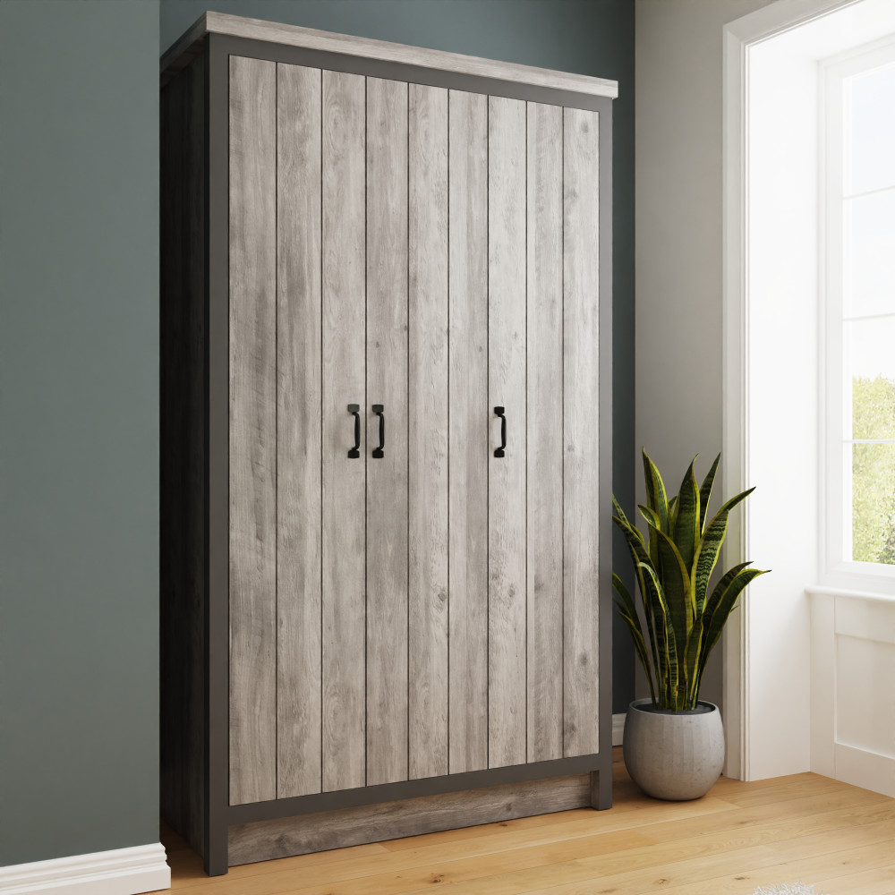 Fenway Grey 3 Door Wardrobe