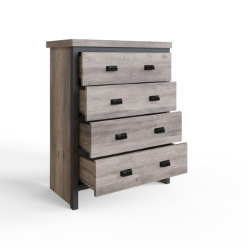 Fenway Grey 4 Drawer Chest