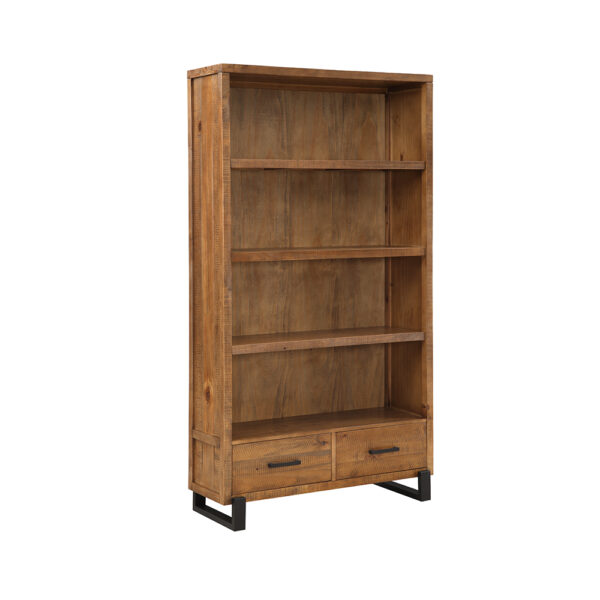 Barnsbury Oak Rustic High Bookcase | Self Assembly