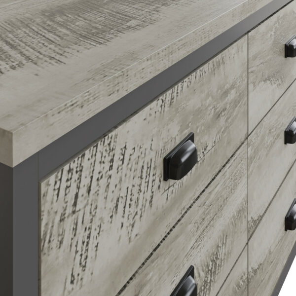 Fenway 6 Drawer Chest of Drawers | Grey | Self Assembly
