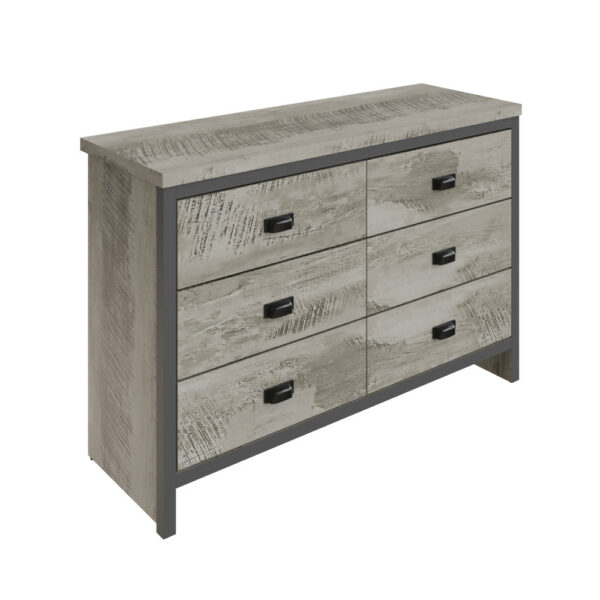 Fenway 6 Drawer Chest of Drawers | Grey | Self Assembly