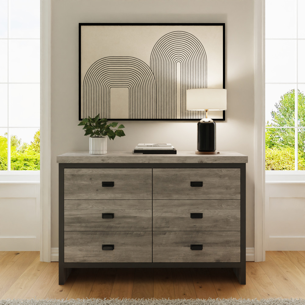 Fenway Grey 6 Drawer Chest