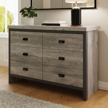 Fenway Grey 6 Drawer Chest
