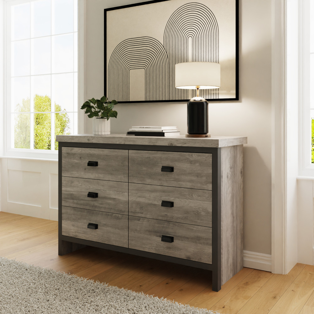 Fenway Grey 6 Drawer Chest