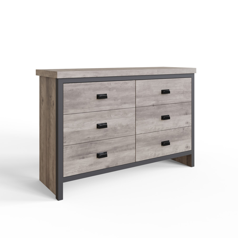 Fenway Grey 6 Drawer Chest