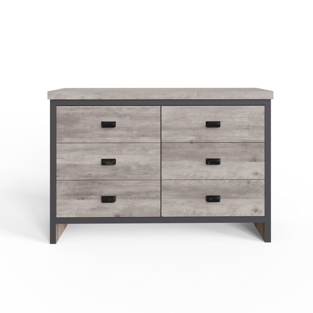 Fenway Grey 6 Drawer Chest