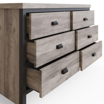 Fenway Grey 6 Drawer Chest