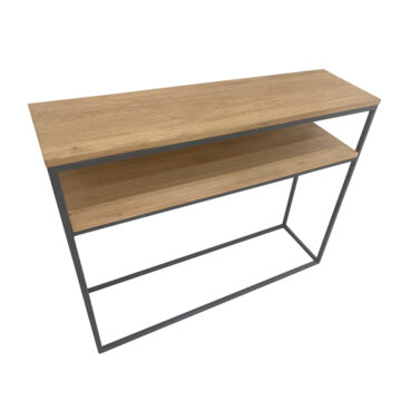 Ares Console Table | Black Metal Frame | Assembled | Clearance