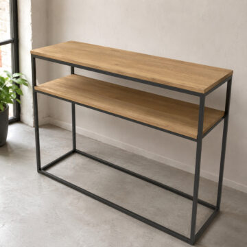 Ares Console Table | Black Metal Frame | Assembled