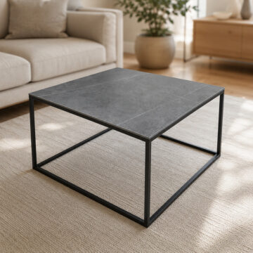 Artemis Square Coffee Table | Assembled Grey