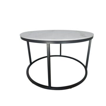 Hera White Round Coffee Table | Assembled