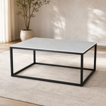 Hera White Coffee Table | Assembled