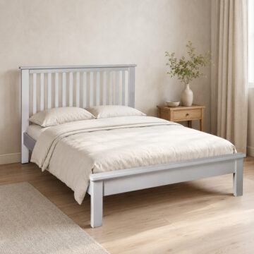 Geneva Grey 4'6 Double Bedframe