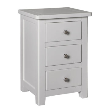 Geneva Grey 3 Drawer Bedside | Assembled