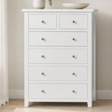Geneva Painted 2+4 Drawer Chest - Grey | Assembled