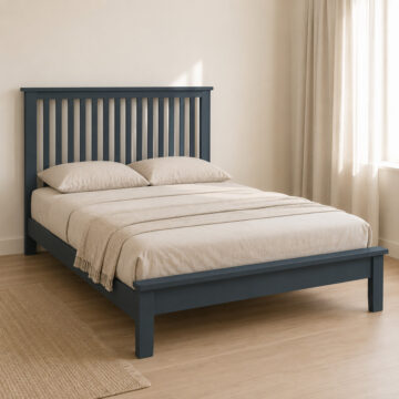 Geneva Blue 4'6 Double Bedframe