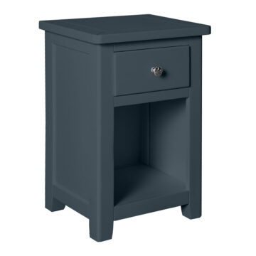 Geneva Blue 1 Drawer Bedside Table | Assembled