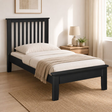 Black Geneva 3' Single Bedframe