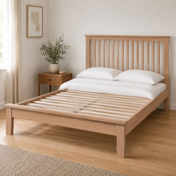 Geneva Oak 4'6 Double Bedframe