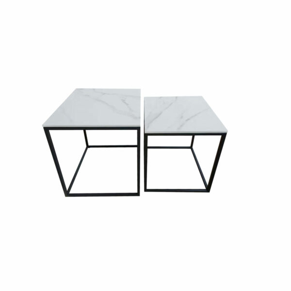 White Hera Nest of Tables | Fully Assembled