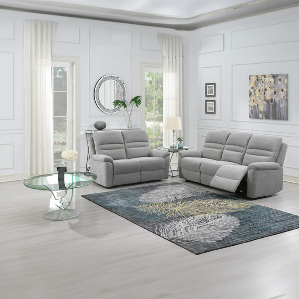 Willowdale 3+2 Seat Electric Recliner Suite Grey | Assembly Required