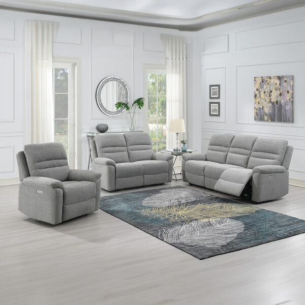 Willowdale 3+2+1 Seat Electric Recliner Suite Grey | Assembly Required