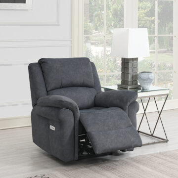 Callahan Electric Recliner Grey Armchair