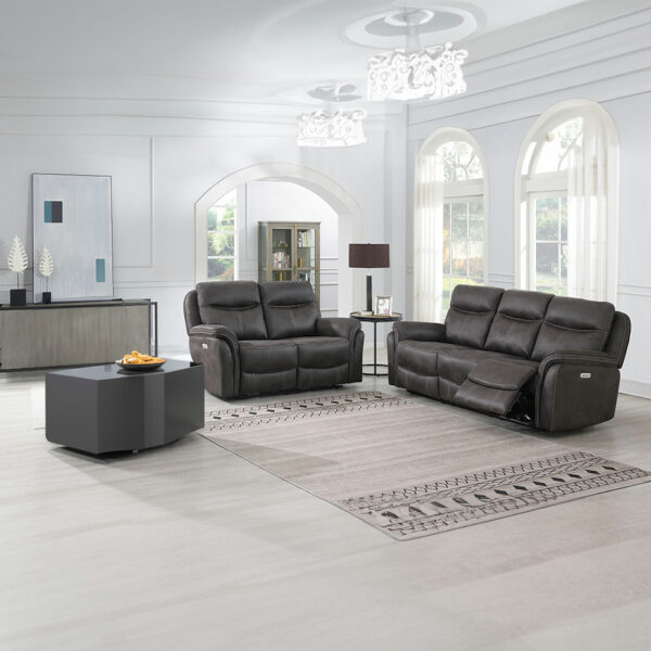 Oakley Suite 3+2 Seat Eletric Grey | Assembly Required