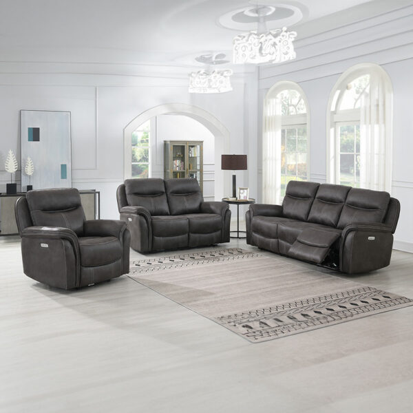 Oakley Suite 3+2+1 Seat Eletric Grey | Assembly Required