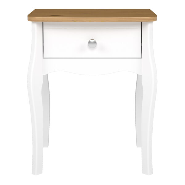 Hague Nightstand Pure White Iced Coffee Lacquer
