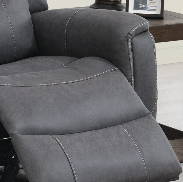 Kingsley Electric Recliner 3 Seater Grey Sofa | Assembly Required