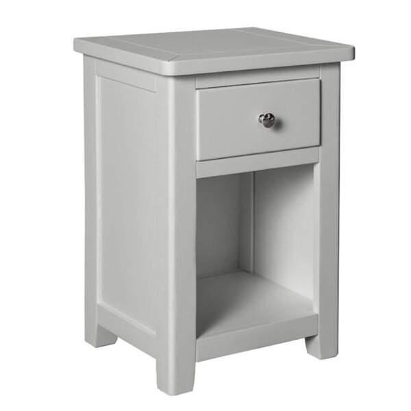 Geneva Painted Nightstand - Grey | Bedside Table | Fully Assembled