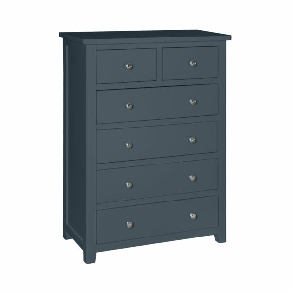 Geneva Painted 2+4 Drawer Chest - Blue | Fully Assembled
