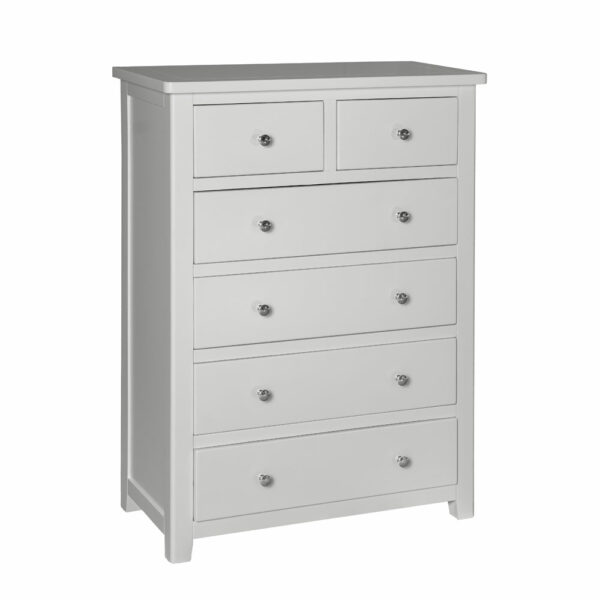 Geneva Painted 2+4 Drawer Chest - Grey | Fully Assembled