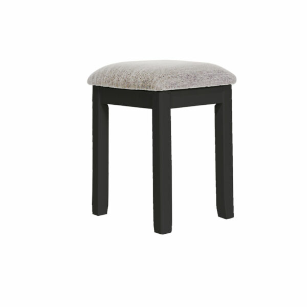 Black Geneva Painted Stool - Charcoal