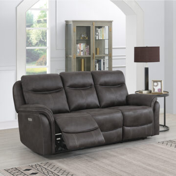 Oakley 3 Seater Electric Recliner Grey Sofa