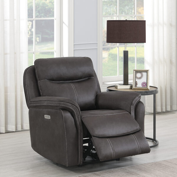 Oakley Grey Electric Recliner Armchair