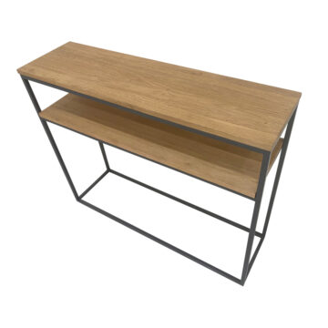 Ares Console Table | Black Metal Frame | Assembled | Clearance