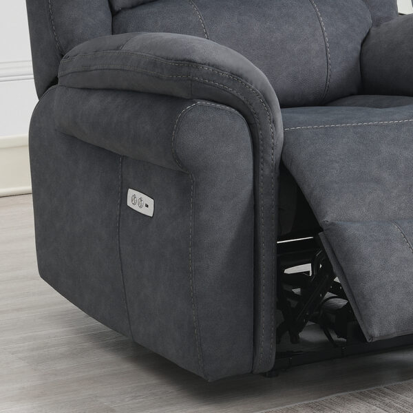 Callahan 3+2+1 Seat Electric Recliner Suite Grey | Assembly Required
