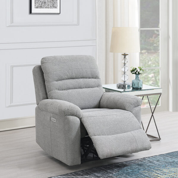 Willowdale Electric Recliner Grey Armchair