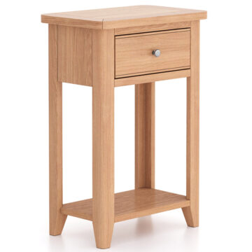 Arland Telephone Table | Natural Oak Finish | Assembled