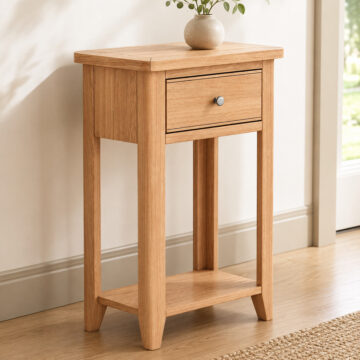 Arland Natural Oak Telephone Table | Assembled
