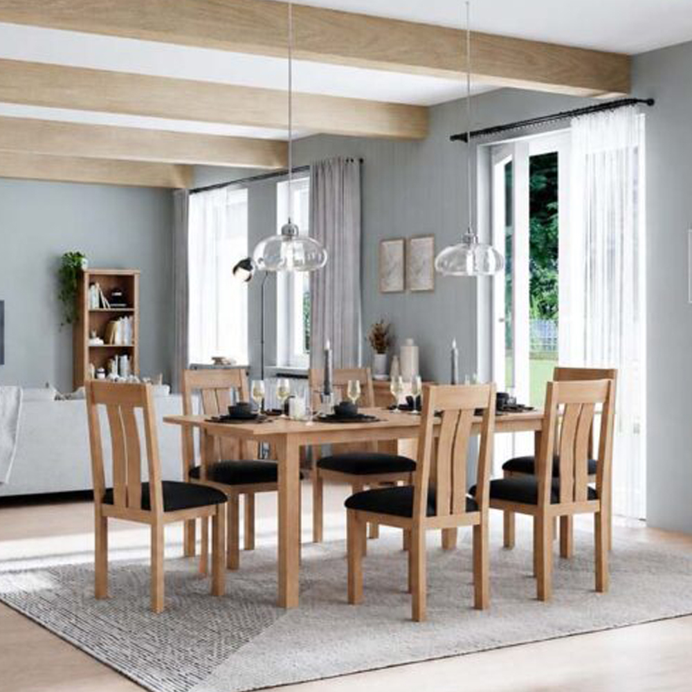 Arland Natural Oak Extending Dining Table | 160-200cm
