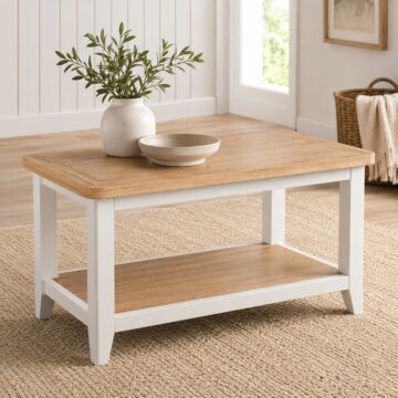 Arland Grey Coffee Table | Oak Finish